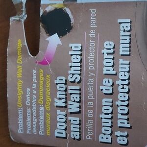 PRIME-LINE  door knob 3-1/4 in. W X 3-1/4 in. L Vinyl White Wall Protect…